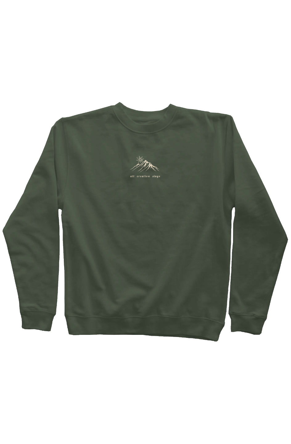 All Creation Sings-- Mountain Crewneck