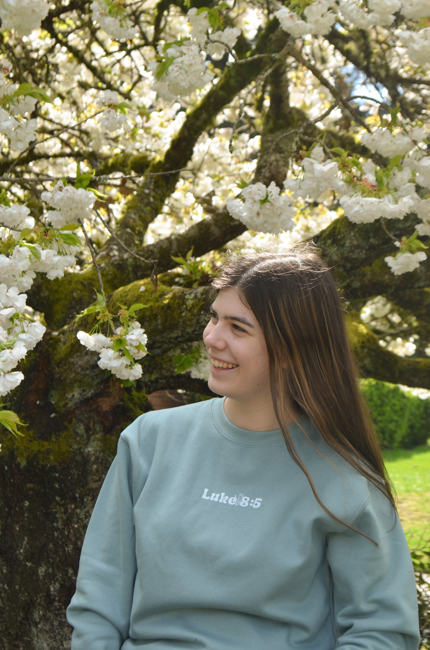 Luke 8:5 Rooted in Jesus Crewneck Sweatshirt